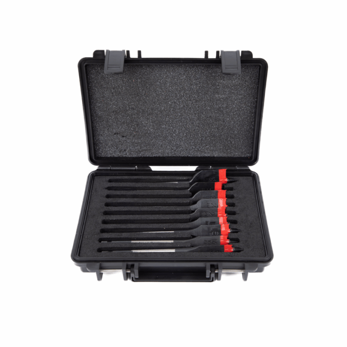 CK T2953 9 Piece Vorteck Fast Flat Wood Bit Set 12-32mm