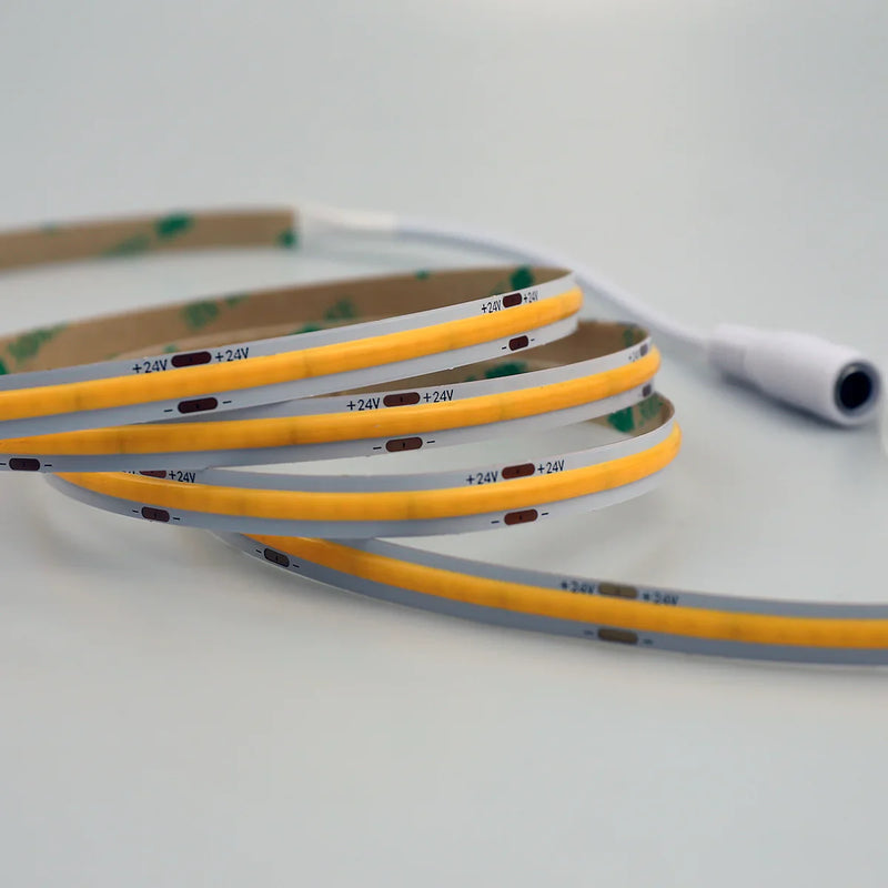 LED COB Strip Lights with 24V 480 LEDs/M, 10W/M, 800lm/M, CRI 90-92, Red Colour