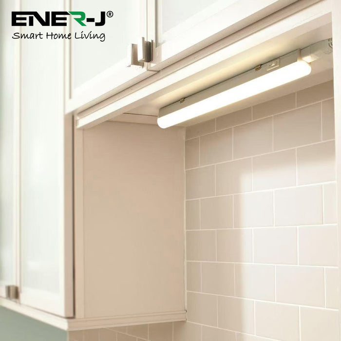 Ener-J 4W LED T5 Batten Light, 30cms, 100 Lm/W, With on/off switch, CCT Switchable,  50cms cable, 3 Years warranty
