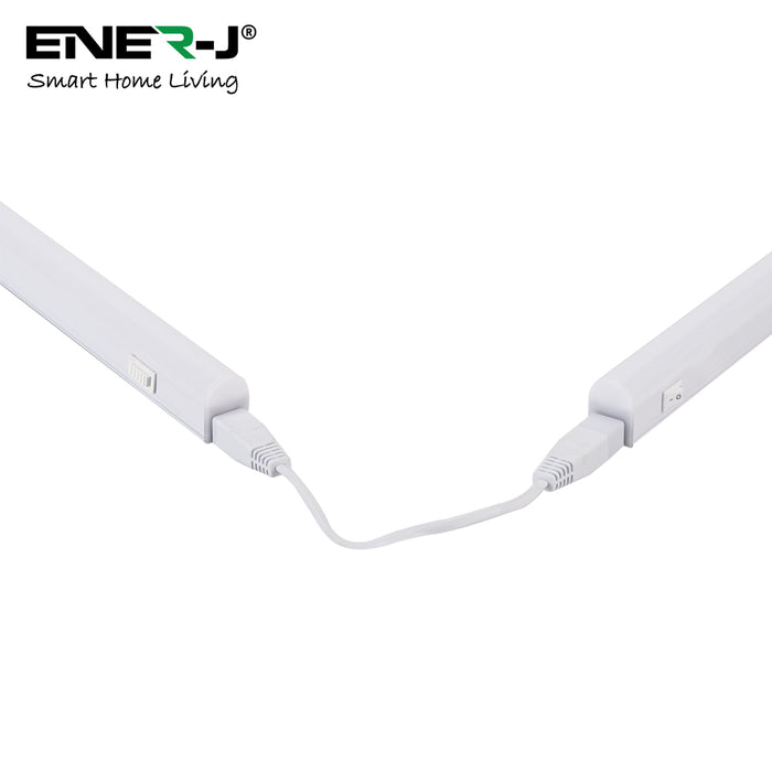 Ener-J 20W LED T5 Batten Light, 120cms, 100 Lm/W, With on/off switch, CCT Switchable,  50cms cable, 3 Years warranty