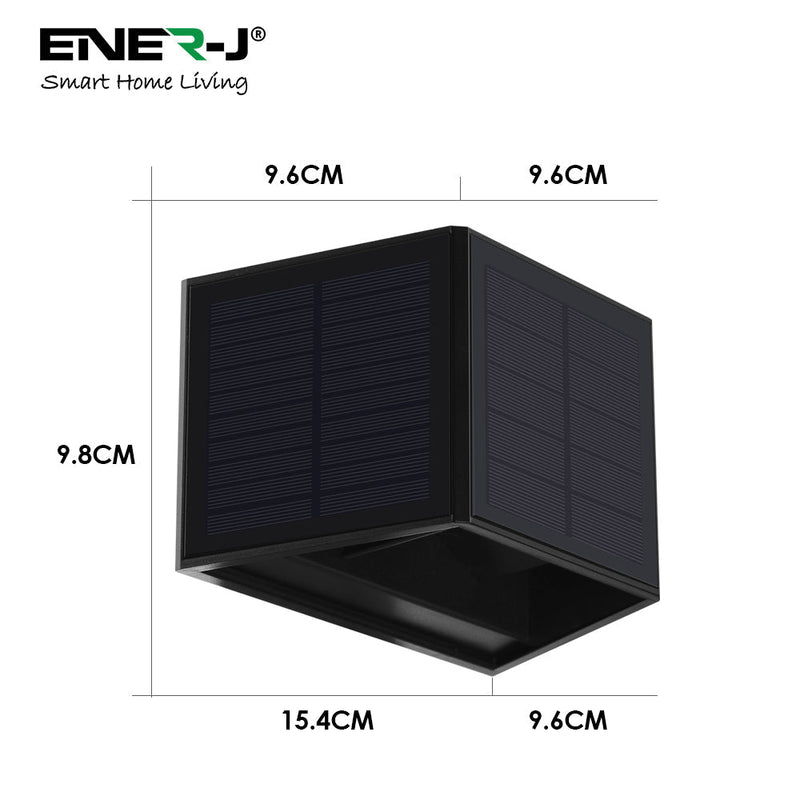 Ener-J Solar Powered Adjustable Beam Angle Up Down Wall Light