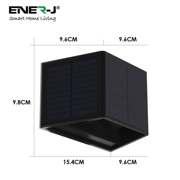 Ener J Solar Powered Adjustable Beam Angle Up Down Wall Light