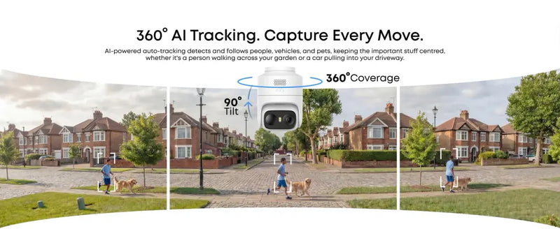 EufyCam C37 4K Solar Outdoor Security Camera – 360° PTZ, AI Tracking & Colour Night Vision (T814X32S)