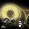 ENER-J Plug and Play 24V Dotless COB LED Strip Kit, 5m 480 LEDs/m + Dimming Controller & Remote + UK Plug, 3000K