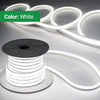 30 Meters 24V Silicon Neon Strip, IP65 Clips & 5 connector cable, White
