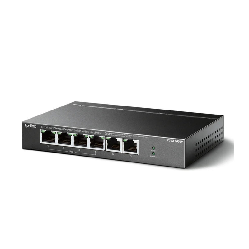 TP-Link 6 Port Desktop  PoE+ Switch - 10/100 MBPS
