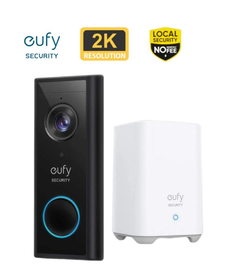 Eufy Video Doorbell 2K (Battery-Powered) with HomeBase — SND - Main Image