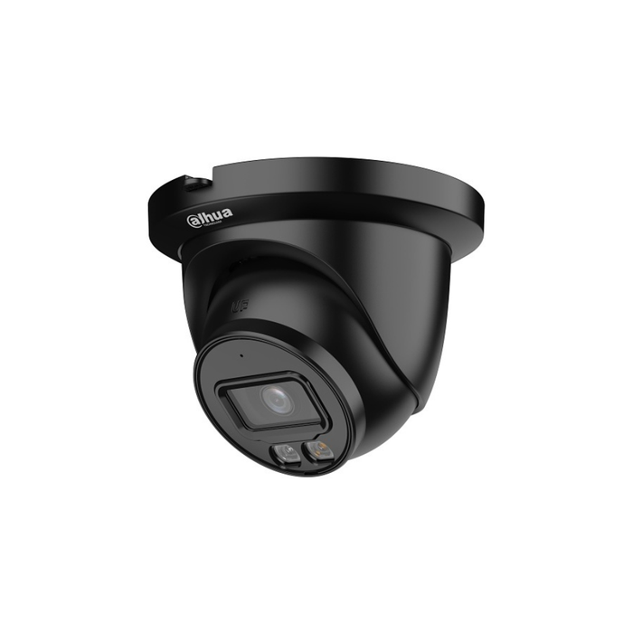 Dahua 8MP DH-IPC-HDW2849TM-S-IL-G Black WizSense Sense Smart Dual Light IP Eyeball Camera, 2.8mm Fixed Lens, IP67, Black