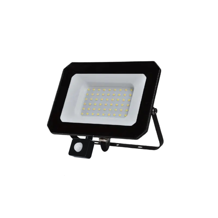 Megalux 50W LED Floodlight 6500K Black (PIR Sensor)