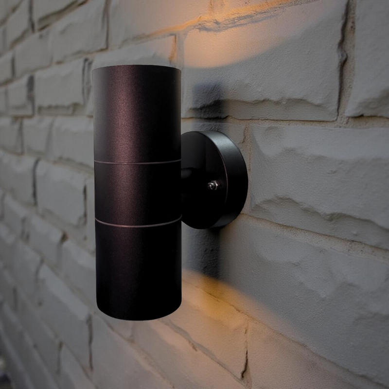 Megalux GU10 Up & Down Light (Matt Black Finish)