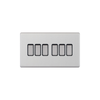 Hilton 10 Amp 6 Gang 2 Way Plate Switch