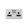 Hilton 13 Amp Double Socket Outlet DP Switched