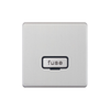 Hilton 13A Fused Connection Unit - Brush Chrome with Black Insert