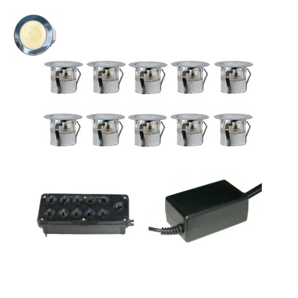 GAP Lighting 10 Light Chrome LED Lighting Kit LED-MINI-KIT(3000K)