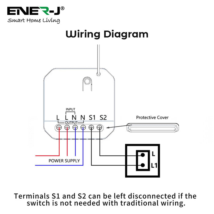 Ener J WS1057M Non Dimmable Wi-Fi 5A RF Mini Receiver