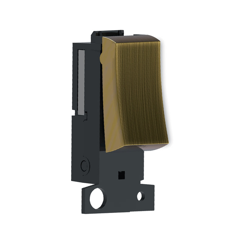 Ener-J Klick Colmore 1 Gang Wireless Grid Switch Minigrid Style Antique Brass