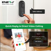 ENER-J Smart 1080p Wired & Wireless Video Doorbell Kit with 5200mah Battery & USB Foldable Chime