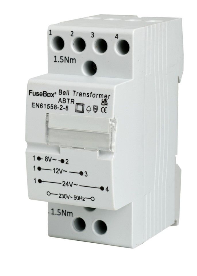 *FuseBox ABTR Bell Transformer 1A 8V 12V AND 24V OUTPUTS 230V INPUT ABTR