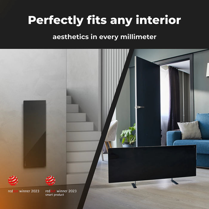 AENO Premium Eco Smart Heater with LED, Black