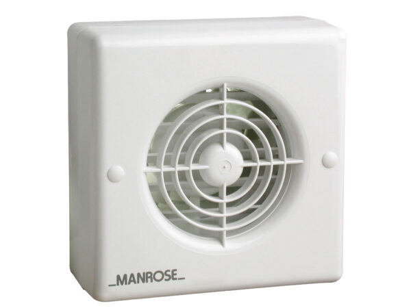 Manrose XF100AP Bathroom Fan Automatic Shutters Pullcord 100mm