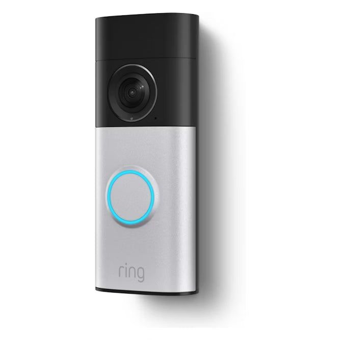 Ring Video Doorbell Plus - 2K Wired with DIN Rail (Satin Nickel)