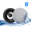 Lithe Audio 6.5" Bluetooth 5 IP44 Bathroom Ceiling Speakers – Pair (Master & Passive)