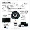 Lithe Audio Wi-Fi IP44 Bathroom Ceiling Speaker Pair – Active/Passive V2