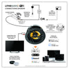 Lithe Audio Wi-Fi Ceiling Speaker (Pair - Active/Passive) - V2