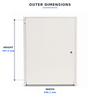 Meter Box 3 Phase for Surface Mounted Fitting