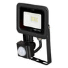 Megalux 10w PIR Floodlight 6500k Black + Override Function