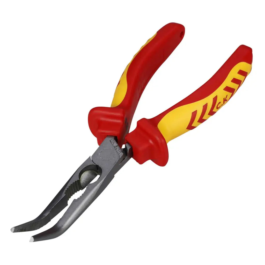 CK 200mm RedLine VDE Bent Snipe Nose Plier – T39070A 200