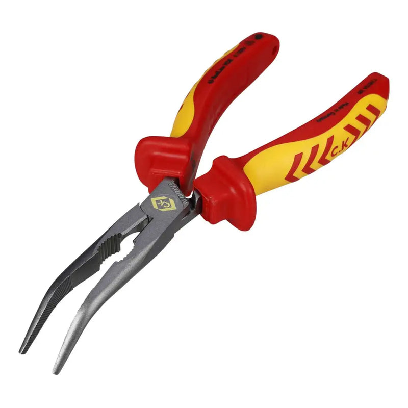 CK 200mm RedLine VDE Bent Snipe Nose Plier – T39070A 200