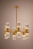 Colmar 6 Arm Antique  Brass Chandelier - 50379C