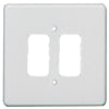 Crabtree 1 Gang Flush Moulded Grid Cover Plate