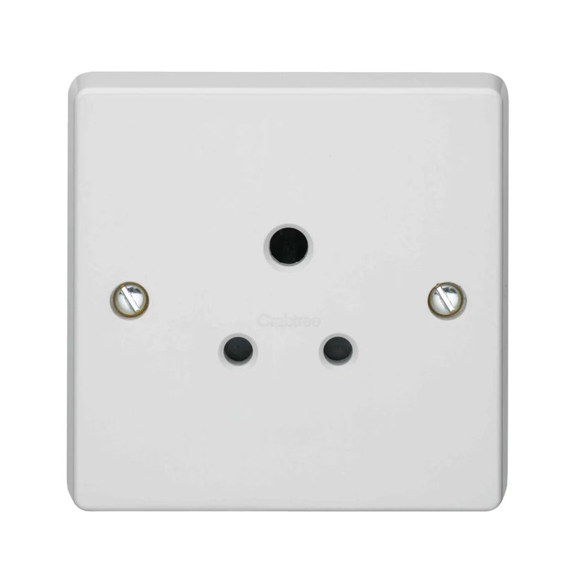 Crabtree 2A 1 Gang 3 Pin Unswitched Socket