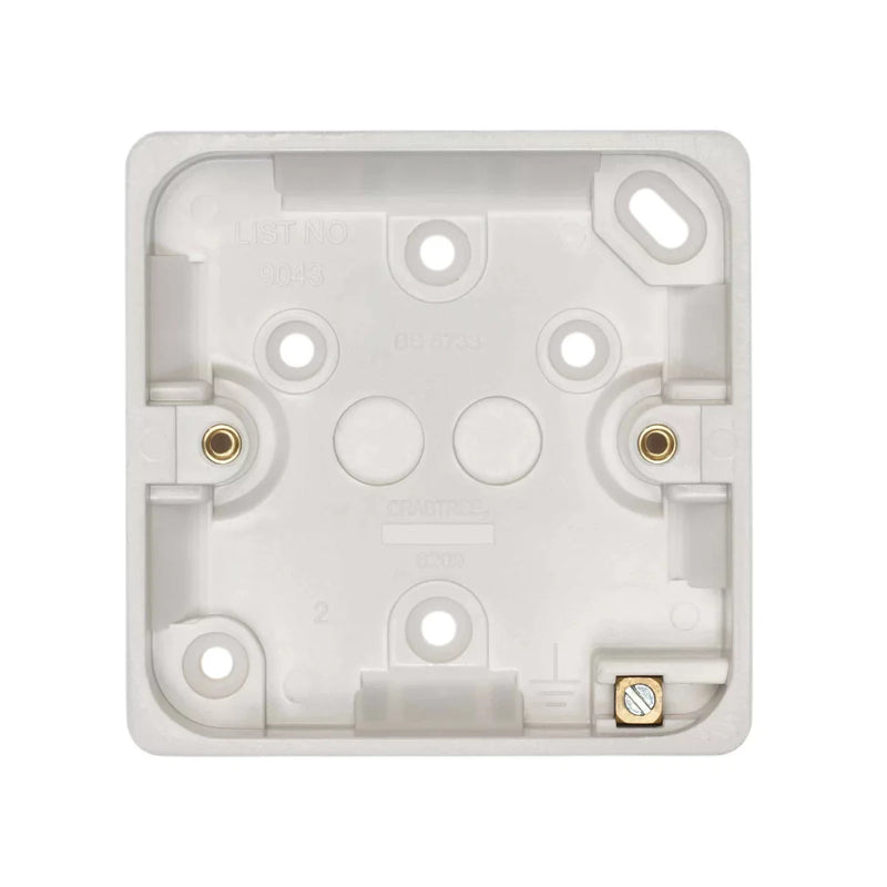 Crabtree 2 Gang 29mm Surface Installation Box