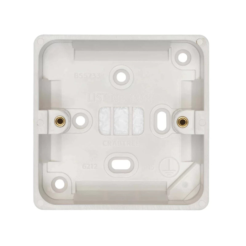 Crabtree 2 Gang 29mm Surface Installation Box