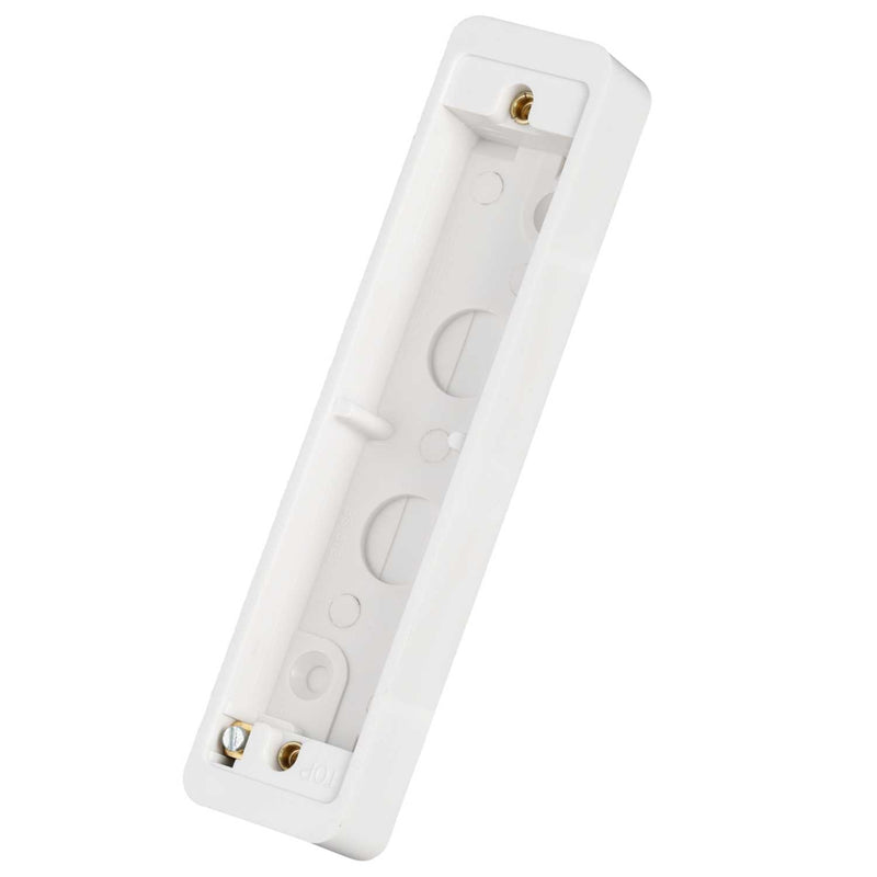 Crabtree 1 Gang 20mm Surface Installation Box (Will Accept 16mm X 16mm Mini Trunking)