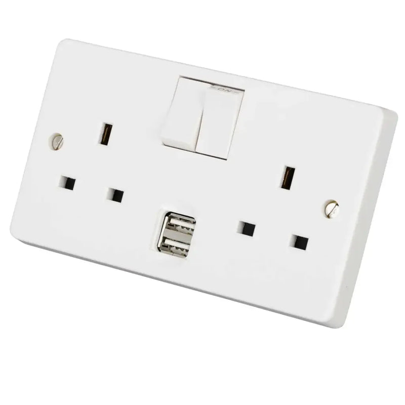 Crabtree 13A 1 Gang Double Pole Switched Socket