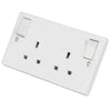 Crabtree 13A 1 Gang Double Pole Switched Socket