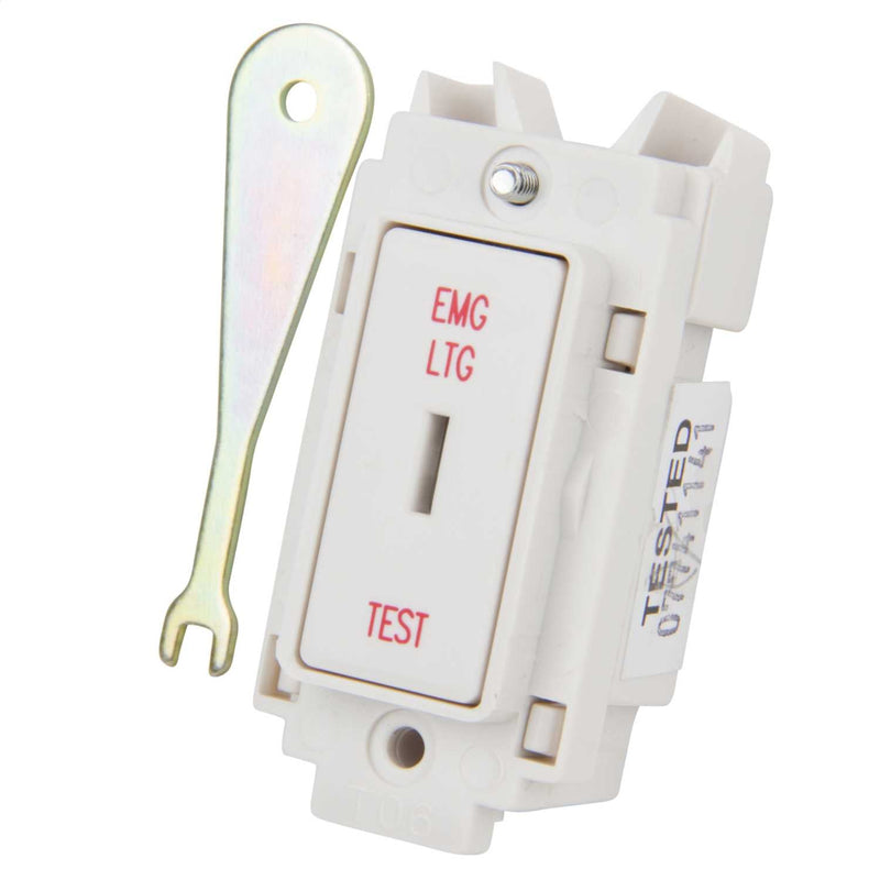 Crabtree 20AX 2 Way Grid Switch With Key