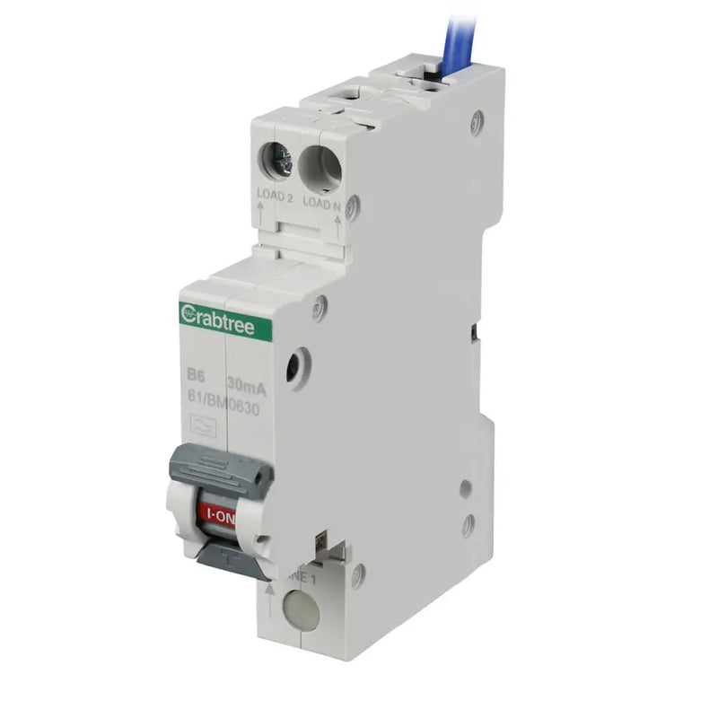 Crabtree Starbreaker Miniature RCBO | Type A, Curve B (6A–40A)