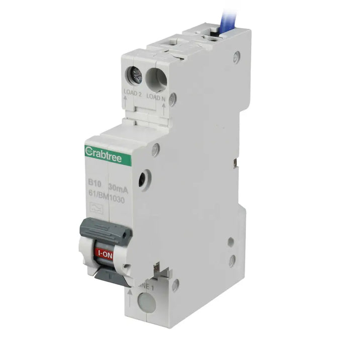 Crabtree Starbreaker Miniature RCBO | Type A, Curve B (6A–40A)