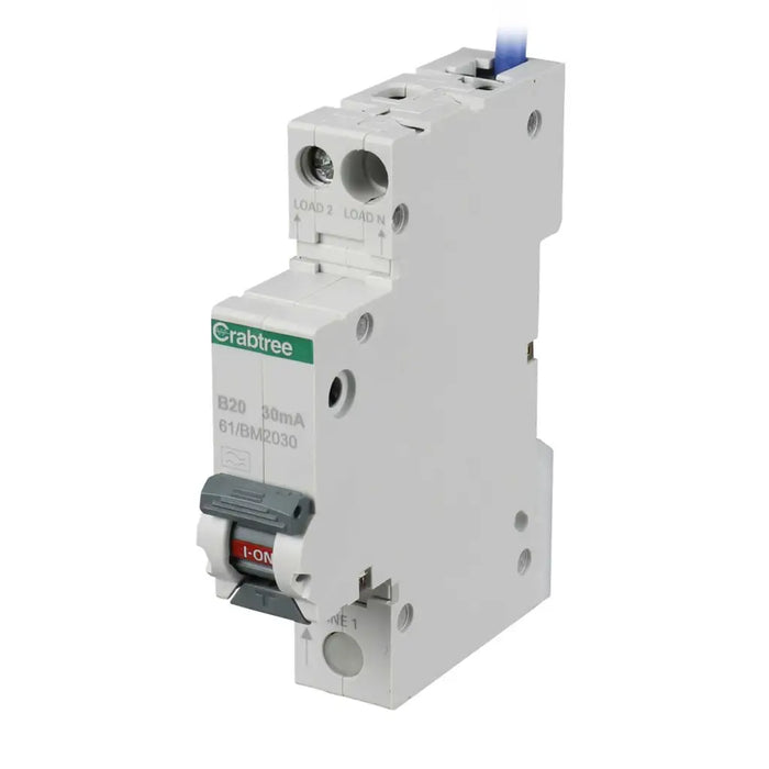 Crabtree Starbreaker Miniature RCBO | Type A, Curve B (6A–40A)