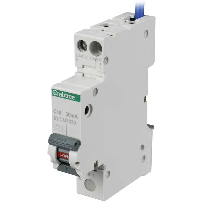 Crabtree Starbreaker Miniature RCBO | Type A, Curve C (6A–40A)