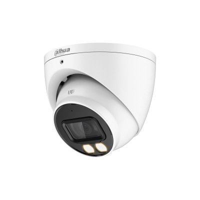 Dahua 5MP Smart Dual Light IR + LED Full-Colour Turret CVI Camera HDCVI Eyeball Camera with Mic (DH-HAC-HDW1509TP-IL-A)