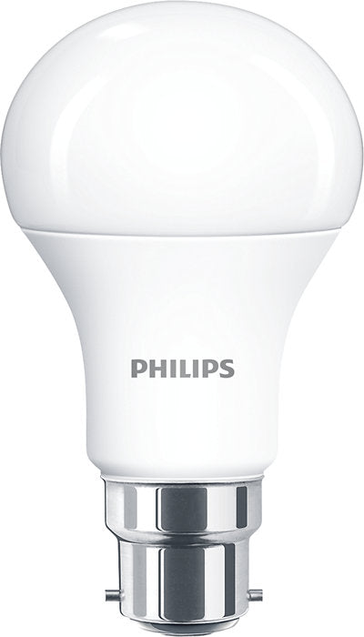 Philips LED 40W A60 B22 Warm White 230V Frosted Pack of 6 Bulbs - Non Dimmable