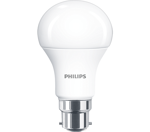 Philips LED 40W A60 B22 Warm White 230V Frosted Pack of 6 Bulbs - Non Dimmable
