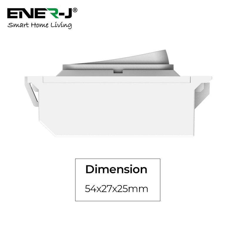 Ener-J 1 Gang Hager Style Grid Switch