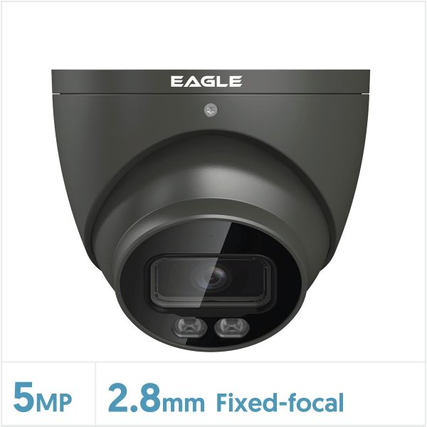 Eagle 5MP Starlight HDCVI Colour View Turret Camera - Grey